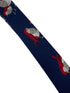navy bird robin print mens cotton tie