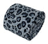light grey leopard print cotton design mens tie