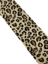cream and beige leopard print cotton design tie