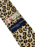 cream and beige leopard print cotton design tie