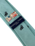 turquoise green pastel cotton tie with bike bicycle design
