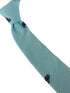 turquoise green pastel cotton tie with bike bicycle design