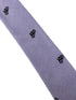 lilac pastel cotton tie with bike bicycle design