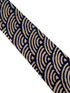 cream and navy rainbow design cotton tie