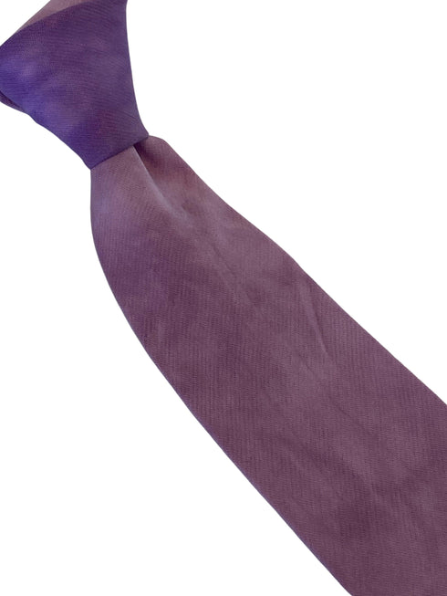 purple and white tie-dye mens cotton tie