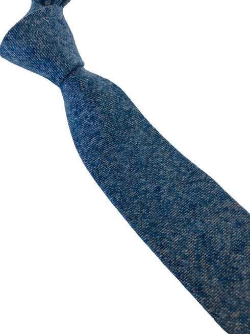 light medium sky blue speckled wool tie