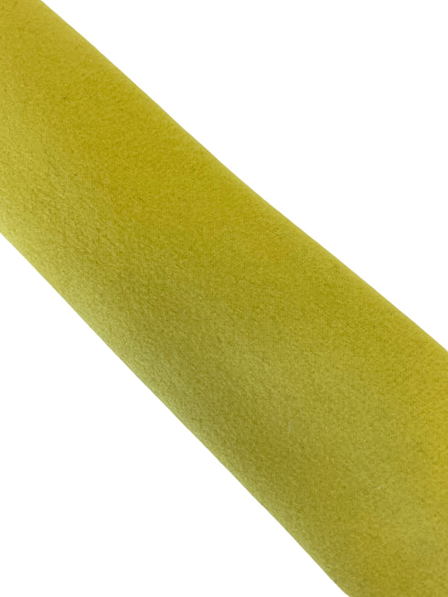 bright mustard sunshine yellow wool slim tie