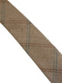 light brown check tweed style wool tie
