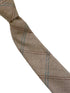 light brown check tweed style wool tie