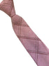 light baby pink check wool tie