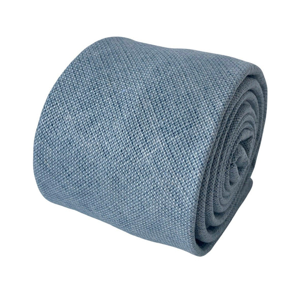 peppermint sage blue green mens 100% linen classic width tie