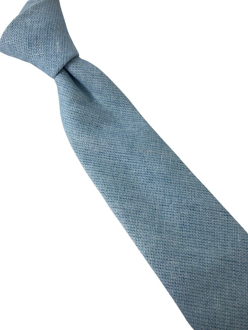 peppermint sage blue green mens 100% linen classic width tie
