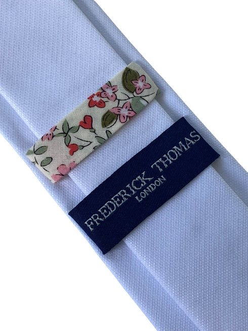 white luxury linen mens classic width tie