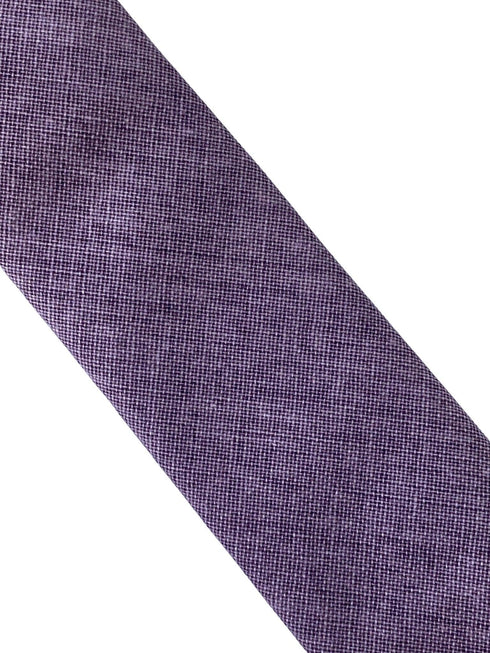 light plum purple 100% linen classic width tie