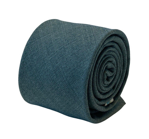 dark sea green turquoise 100% cotton mens tie