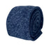 navy blue & white speckled cloudy design classic width cotton tie
