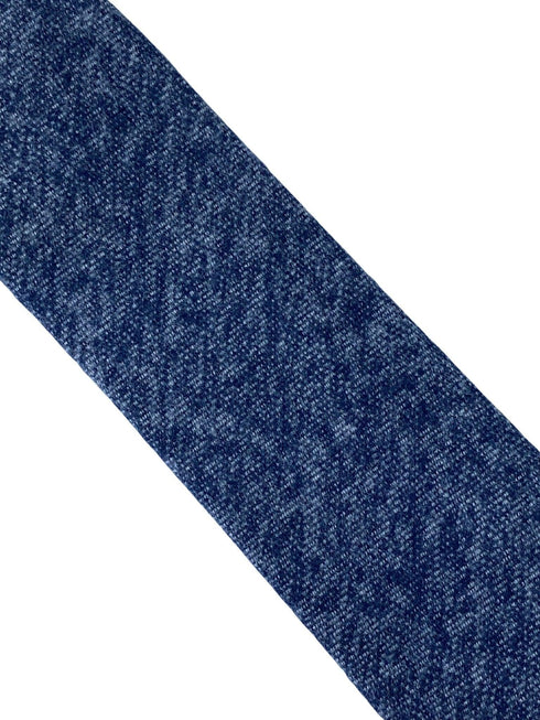 navy blue & white speckled cloudy design classic width cotton tie