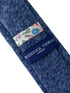 navy blue & white speckled cloudy design classic width cotton tie