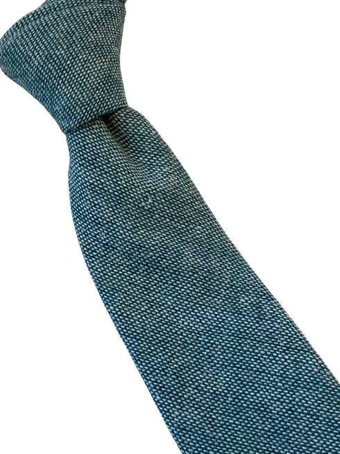 mottled sea green turquoise 100% mens wool tie