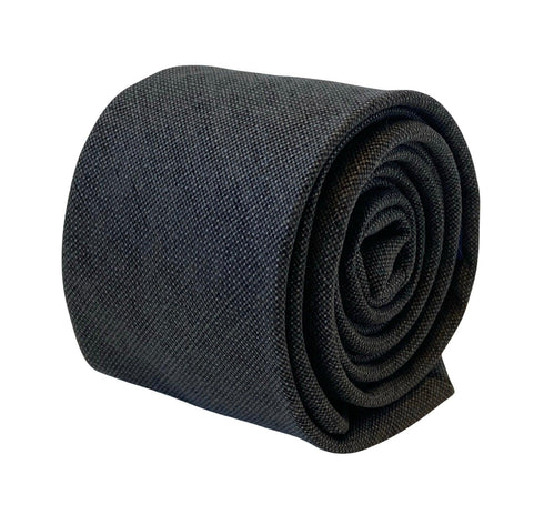 dark taupe smokey grey brown mens linen tie