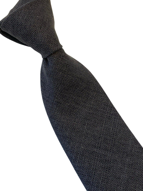 dark taupe smokey grey brown mens linen tie
