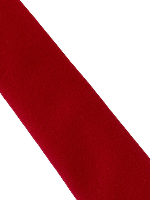 bright red wool mens classic width tie