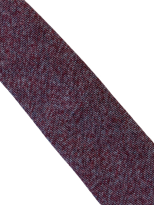 maroon speckled white 100% cotton mens tie