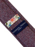 maroon speckled white 100% cotton mens tie