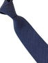 midnight blue grey plain cotton mens tie