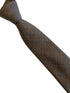 medium brown check tweed style 100% wool mens tie