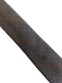 medium brown check tweed style 100% wool mens tie
