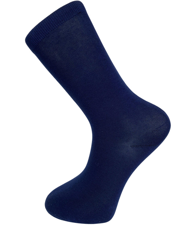navy royal blue luxury cotton socks