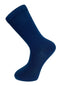 petrol medium blue luxury cotton socks