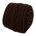 chocolate brown cable knitted mens tie