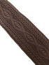 chocolate brown cable knitted mens tie
