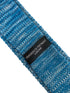 turquoise and white speckled mens knit-ted tie