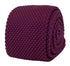light aubergine plum purple mens knitted tie