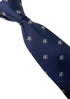 navy mens tie with German national symbol federal eagle design