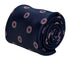 navy mens tie with doughnut donut quirky design