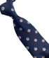 navy mens tie with japanese cherry blossom design national symbol