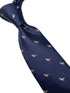 navy mens tie with seagull bird quirky design