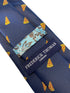 navy mens tie with pizza quirky design
