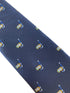 navy mens tie with scuba snorkelling mask quirky design