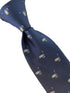 navy mens tie with scuba snorkelling mask quirky design