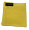 plain pale lemon yellow silk knitted pocket square
