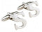 letter S design cufflinks