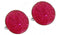 pink sparkly circular cufflinks