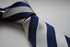 navy blue and silver grey striped tie