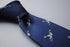 navy tie with spitfire plane pattern