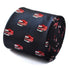 navy with red fire engine pattern tie